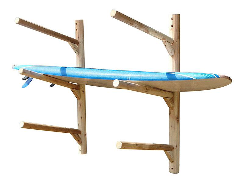 Outdoor kayak top wall mount