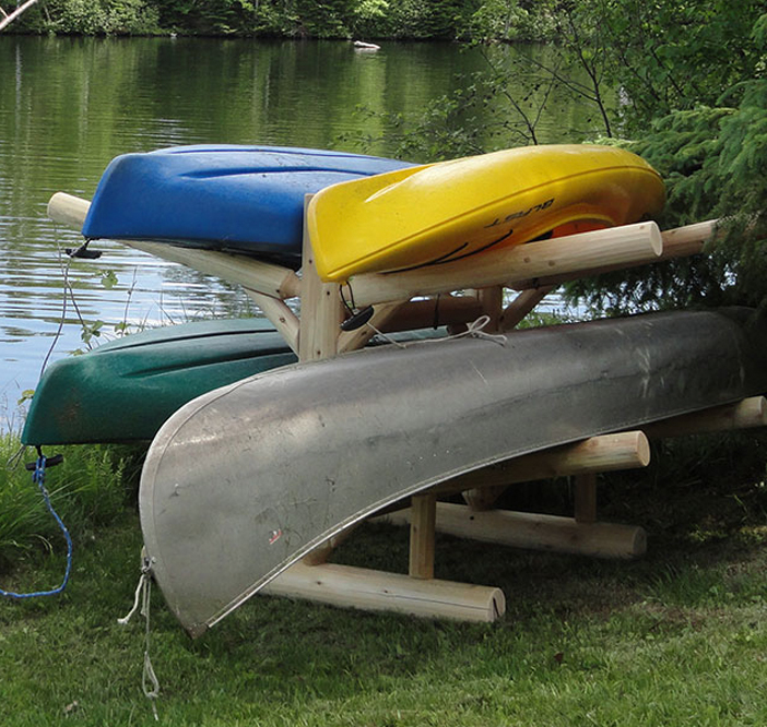 4 Slot Kayak Storage System  Store Up To 4 Boats With This Rack