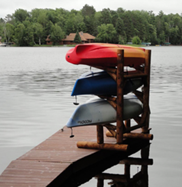 Wood Kayak Rack Outdoor Storage, Kayak Storage Outside