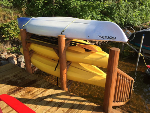 Dock-Mount Low 3 Kayak SUP Rack - Image 4