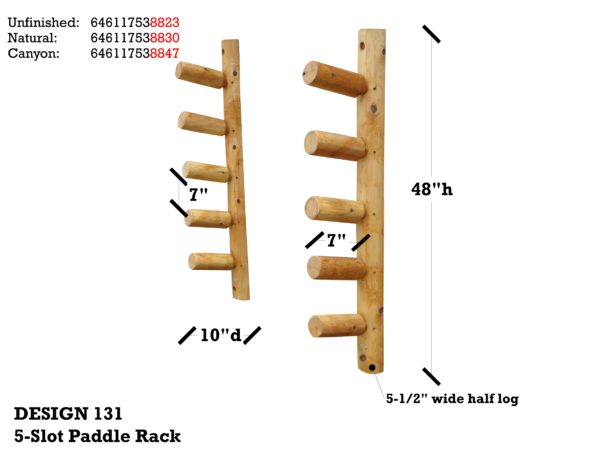 5-slot Paddle Wall Rack - Image 5