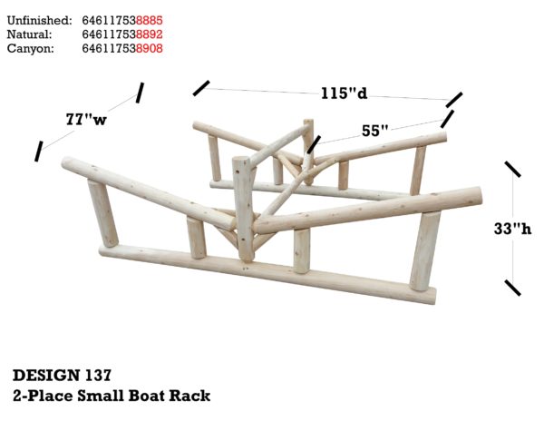 2-place Rowboat Rack - Image 5