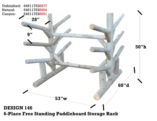 6-Place Paddle Board Storage Rack - Image 7