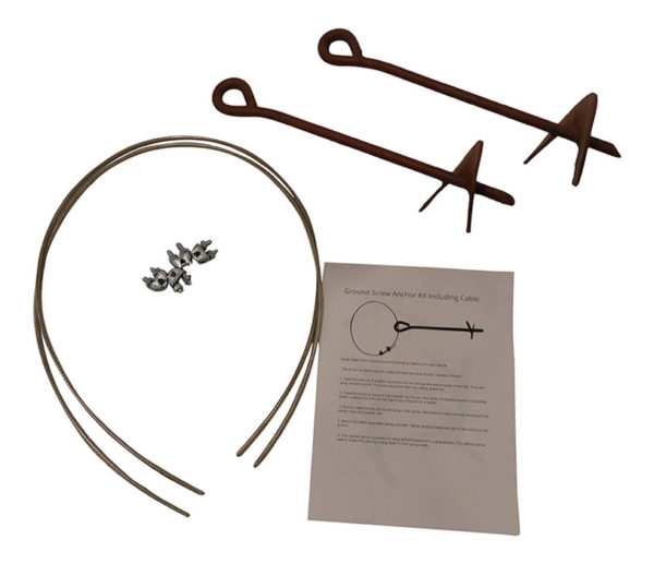 Ground Screw Anchor Kit Including Cable