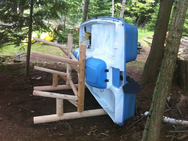 2-Place 1-Sided Canoe and Kayak + Paddle Boat Rack - Image 5