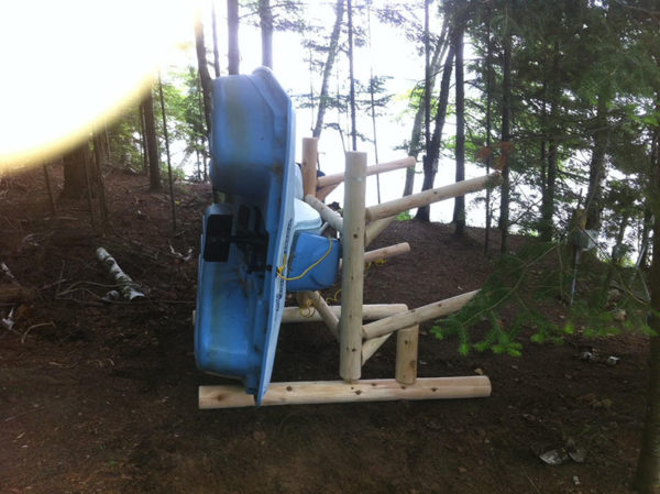 2-Place 1-Sided Canoe and Kayak + Paddle Boat Rack - Image 8