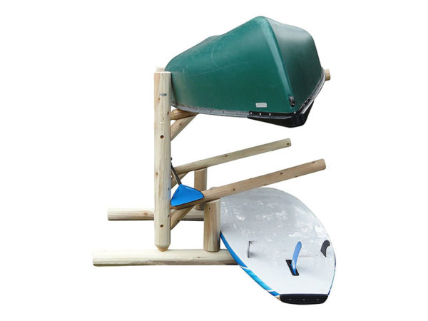 3-Place 1-Sided Kayak Rack With Extended Feet - Image 2