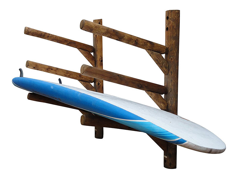 Wall Mounted Surfboard Storage 3 Place Wall Rack For Sup Paddleboard