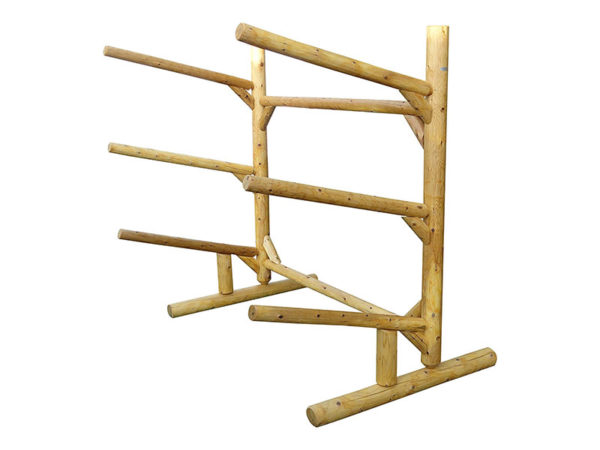 BEST SELLER: 3 Place Kayak / Canoe Rack – Single Sided