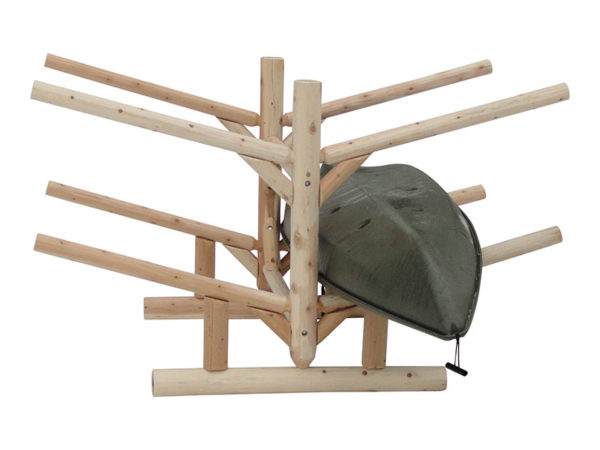 BEST SELLER: 4 Place Kayak / Canoe Rack – Double Sided