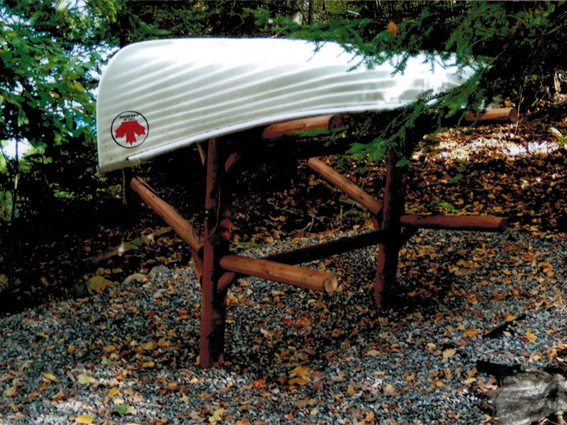 Wooden Canoe Stands, Outdoor Canoe Storage Rack