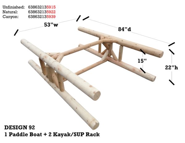 1 Paddleboat + 2 Kayak / SUP Rack - Image 5