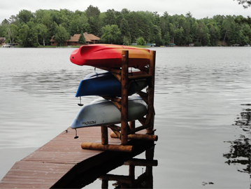 Indoor sales canoe storage
