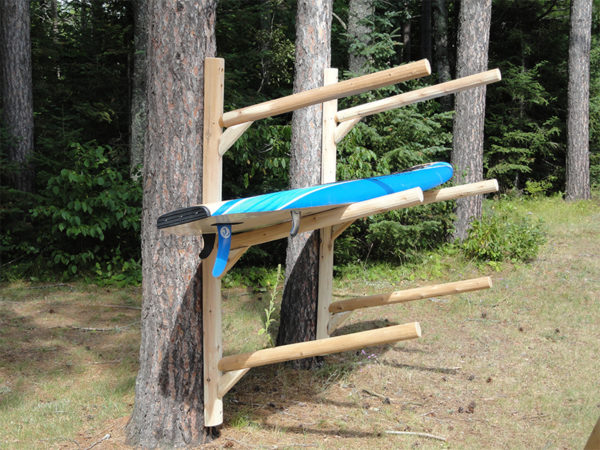 3 Place Kayak / Canoe Rack – Wall Mount - Image 3