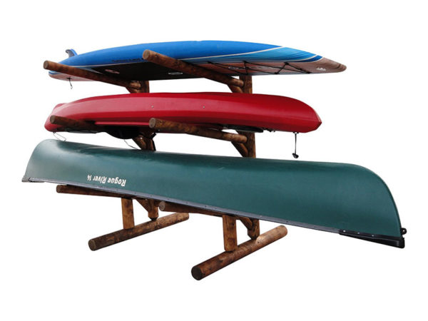 Low 2 Canoe + 1 Kayak 1-Sided Rack - Image 2
