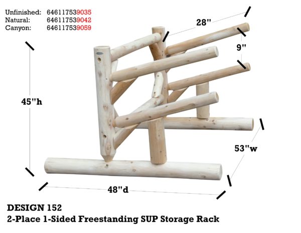 2-Place 1-Sided SUP Storage Rack - Image 7
