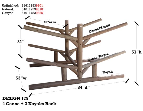 4 Canoe + 2 Kayak Rack - Image 9