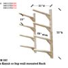 4-Place Kayak/SUP Wall-Mounted Rack - Image 4