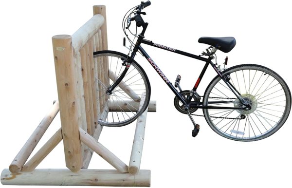 9 Place Log Bike Rack - Image 3