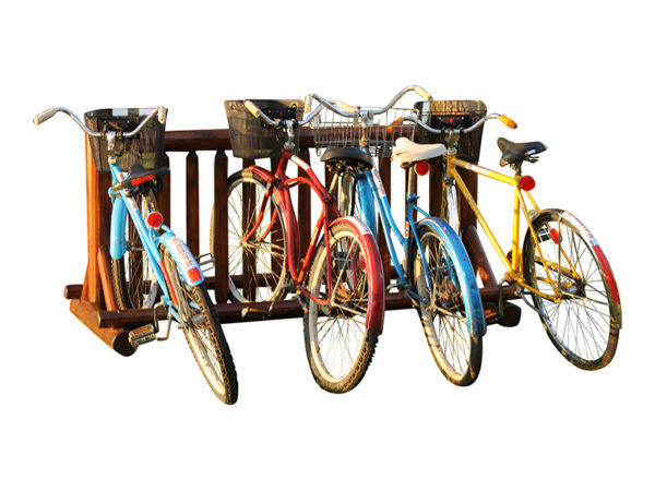 13 Place Log Bike Rack - Image 4