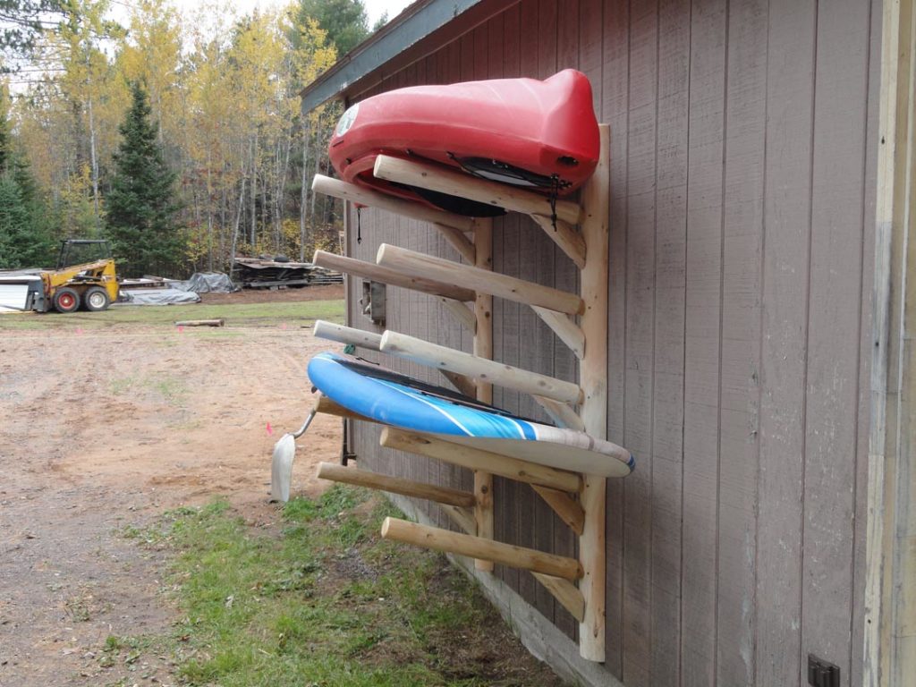 Log Paddle Board Rack Store & Protect Up to 8 SUPs