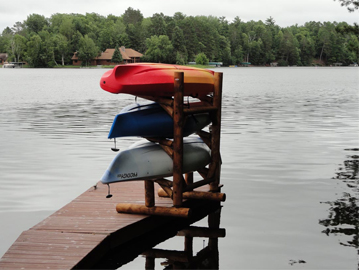 Dock Mounted Canoe Racks  Secure Canoe Storage Solutions
