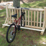 Outdoor Log Bike Rack