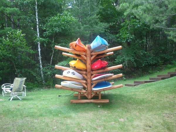 Multiple kayak rack clearance