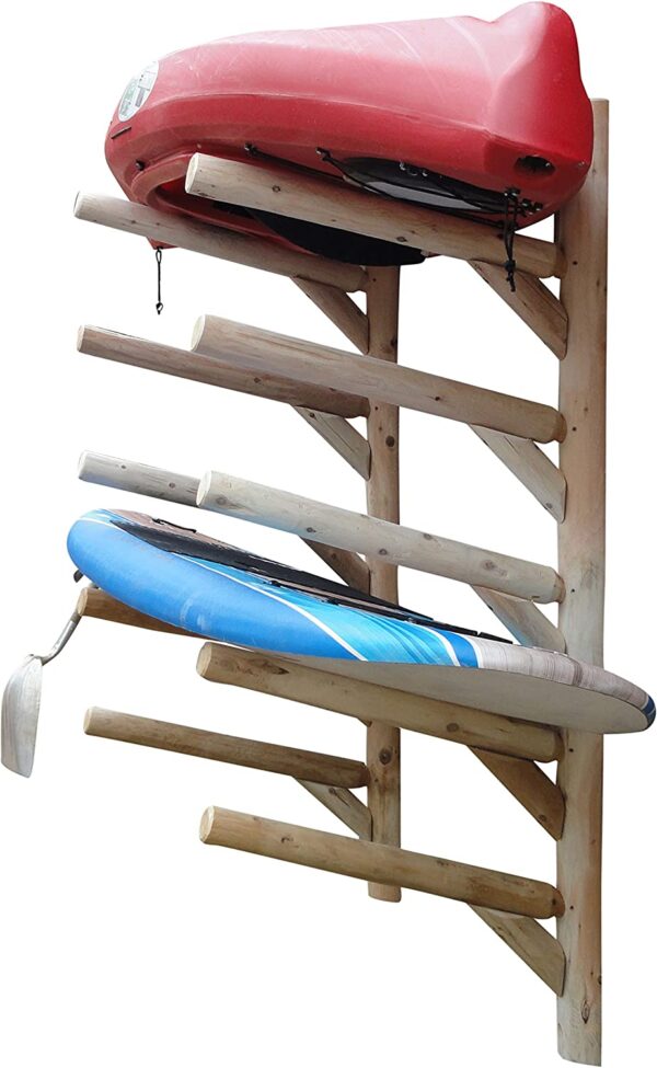 5-Place SUP and Surfboard Wall-Mounted Rack - Image 4